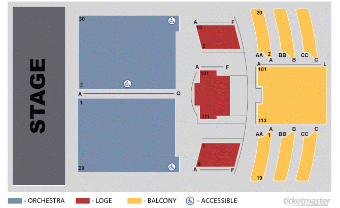 Westbury Seating Chart